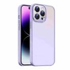 For iPhone 14 Pro Nano Semi-transparent Frosted Skin Feel Phone Case(Lilac Purple) - 1