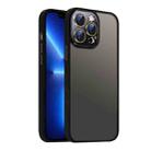 For iPhone 13 Pro Max Nano Semi-transparent Frosted Skin Feel Phone Case(Black) - 1