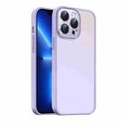 For iPhone 13 Pro Nano Semi-transparent Frosted Skin Feel Phone Case(Lilac Purple) - 1