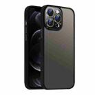 For iPhone 12 Pro Max Nano Semi-transparent Frosted Skin Feel Phone Case(Black) - 1