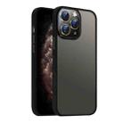 For iPhone 11 Pro Max Nano Semi-transparent Frosted Skin Feel Phone Case(Black) - 1