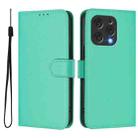 For Doogee N55 Plus Skin Feel Solid Color Leather Phone Case with Lanyard(Green) - 2