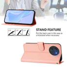 For Doogee Note 59 / Note 59 Pro Skin Feel Solid Color Leather Phone Case with Lanyard(Pink) - 3