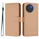 For Doogee Note 59 / Note 59 Pro Skin Feel Solid Color Leather Phone Case with Lanyard(Nude) - 2