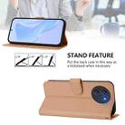 For Doogee Note 59 / Note 59 Pro Skin Feel Solid Color Leather Phone Case with Lanyard(Nude) - 3