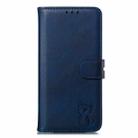 For iPhone 12 mini Embossed Happy Cat Pattern Horizontal Flip Leather Case with Holder & Card Slots & Wallet & Photo Frame(Blue) - 2