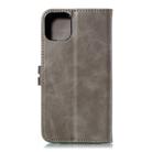 For iPhone 12 mini Embossed Happy Cat Pattern Horizontal Flip Leather Case with Holder & Card Slots & Wallet & Photo Frame(Grey) - 3