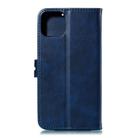 For iPhone 12 / 12 Pro Embossed Happy Cat Pattern Horizontal Flip Leather Case with Holder & Card Slots & Wallet & Photo Frame(Blue) - 3