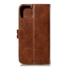 For iPhone 12 Pro Max Embossed Happy Cat Pattern Horizontal Flip Leather Case with Holder & Card Slots & Wallet & Photo Frame(Brown) - 3