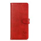 For Samsung Galaxy Note20 Embossed Happy Cat Pattern Horizontal Flip Leather Case with Holder & Card Slots & Wallet & Photo Frame(Red) - 2