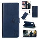 For Samsung Galaxy Note20 Ultra Embossed Happy Cat Pattern Horizontal Flip Leather Case with Holder & Card Slots & Wallet & Photo Frame(Blue) - 1
