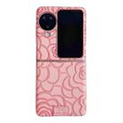 For OPPO Find N3 Flip Camellia Plaid Fabric DIY PC Phone Case(Pink) - 1