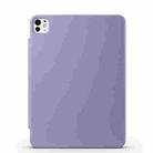 For iPad Pro 11 2024 Fixed Buckle Magnetic Deformation Leather Tablet Case(Lavender Purple) - 3