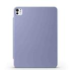For iPad Pro 13 2024 Fixed Buckle Magnetic Deformation Leather Tablet Case(Lavender Purple) - 3