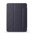 For iPad Air 11 2025 / 2024 / 10.9 2022 Fixed Buckle Magnetic Deformation Leather Tablet Case(Black) - 2