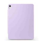 For iPad Air 11 2025 / 2024 / 10.9 2022 Fixed Buckle Magnetic Deformation Leather Tablet Case(Purple) - 3