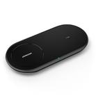 JOYROOM JR-A26 15W 2 In 1 Mobile Phone Fast Charging Wireless Charger(Black) - 1