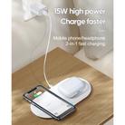 JOYROOM JR-A26 15W 2 In 1 Mobile Phone Fast Charging Wireless Charger(Black) - 2