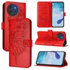 For Doogee Note 59 / Note 59 Pro Embossed Butterfly Leather Phone Case(Red) - 1