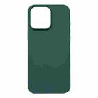 For iPhone 16 Pro Max Liquid Silicone Phone MagSafe Case(Dark Green) - 2