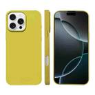 For iPhone 16 Pro Max Liquid Silicone Phone MagSafe Case(Yellow) - 1