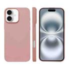 For iPhone 16 Liquid Silicone Phone MagSafe Case(Pink) - 1