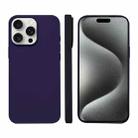 For iPhone 15 Pro Max Liquid Silicone Phone MagSafe Case(Dark Purple) - 1