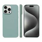 For iPhone 15 Pro Max Liquid Silicone Phone MagSafe Case(Light Green) - 1