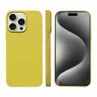 For iPhone 15 Pro Max Liquid Silicone Phone MagSafe Case(Yellow) - 1