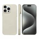 For iPhone 15 Pro Liquid Silicone Phone MagSafe Case(White) - 1