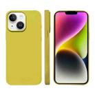 For iPhone 14 Plus Liquid Silicone Phone MagSafe Case(Yellow) - 1