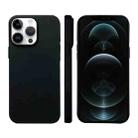 For iPhone 12 Pro Max Liquid Silicone Phone MagSafe Case(Black) - 1