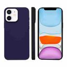 For iPhone 11 Liquid Silicone Phone MagSafe Case(Dark Purple) - 1