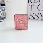 For Xiaomi Mix Flip 3D Camellia Plaid Fabric DIY PC Phone Case(Pink) - 3
