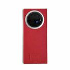 For vivo X Fold3 Skin Fee Litchi Pattern Protective Phone Case(Red) - 1