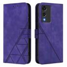 For Cubot A10 Crossbody 3D Embossed Flip Leather Phone Case(Purple) - 2