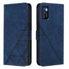 For Cubot P50 Crossbody 3D Embossed Flip Leather Phone Case(Blue) - 2