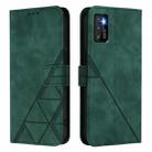 For Cubot P50 Crossbody 3D Embossed Flip Leather Phone Case(Green) - 2