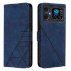 For Cubot A20 Crossbody 3D Embossed Flip Leather Phone Case(Blue) - 2