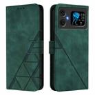 For Cubot A20 Crossbody 3D Embossed Flip Leather Phone Case(Green) - 2