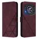 For Cubot A30 Crossbody 3D Embossed Flip Leather Phone Case(Wine Red) - 2