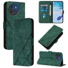 For Doogee Note 59 / Note 59 Pro Crossbody 3D Embossed Flip Leather Phone Case(Green) - 1