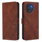 For Doogee Note 59 / Note 59 Pro Crossbody 3D Embossed Flip Leather Phone Case(Brown) - 2