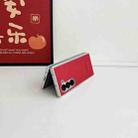 For Samsung Galaxy Z Fold6 5G Skin Fee Litchi Pattern Protective Phone Case(Red) - 3