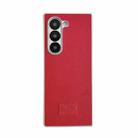 For Samsung Galaxy Z Fold5 5G Skin Fee Litchi Pattern Protective Phone Case(Red) - 1