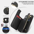 For iPhone 16 Pro Max Double Flap Zipper RFID Leather Phone Case with Short Lanyard(Black) - 3