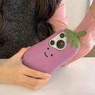 For Huawei Pura 70 Cartoon 3D Eggplant Silicone Phone Case(Purple) - 3