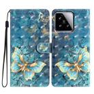 For Xiaomi 15 3D Pattern Leather Phone Case(3D Butterfly) - 1