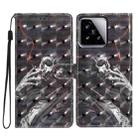 For Xiaomi 15 3D Pattern Leather Phone Case(Skull) - 1