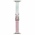 For Apple Watch 46mm / 49mm / 45mm / 44mm 14mm Magnetic Buckle Litchi Leather Watch Band(Pink Beige) - 1